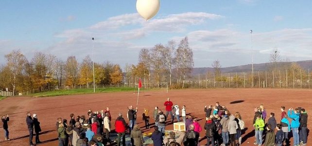 Ballonflug gestartet